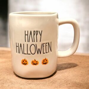 Rae Dunn Halloween Mug with Pumpkin Design